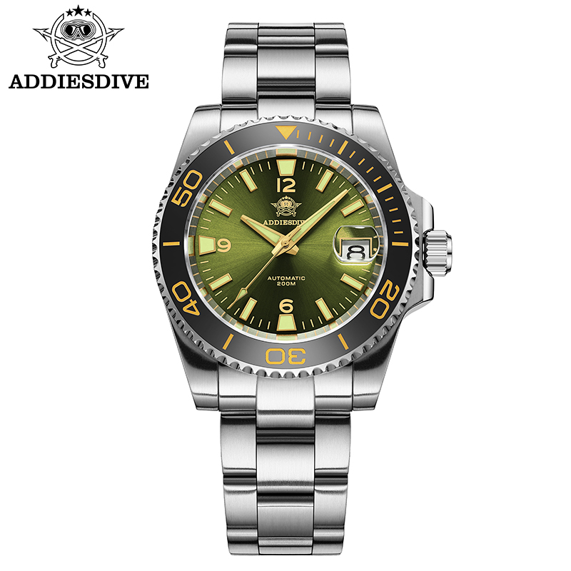 Mens Mechanical Watch - ADDIESDIVE Yeni Dalış Hediye İzle Erkekler