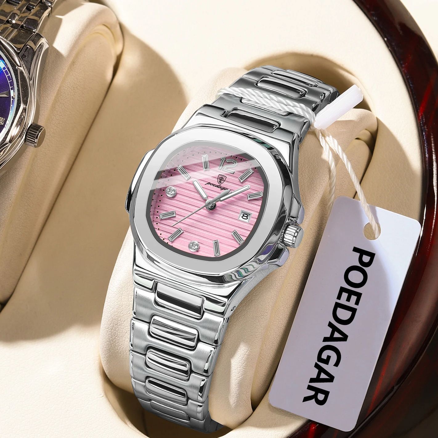 High Jewelry Watches - POEDAGAR Kare Moda Kadın Kol Saati