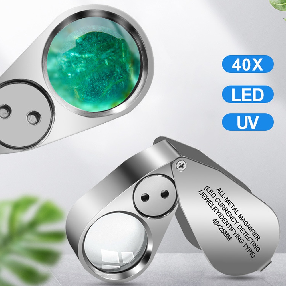 Collectors Coins Jewelry & Watches Of Smithtown Photos - 40X Yüksek Çözünürlüklü Katlanır Büyüteç LED