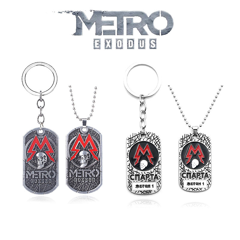 Mens Dog Tag Necklace - Oyun Metro Exodus 2033 Anahtarlık Yaratıcılık