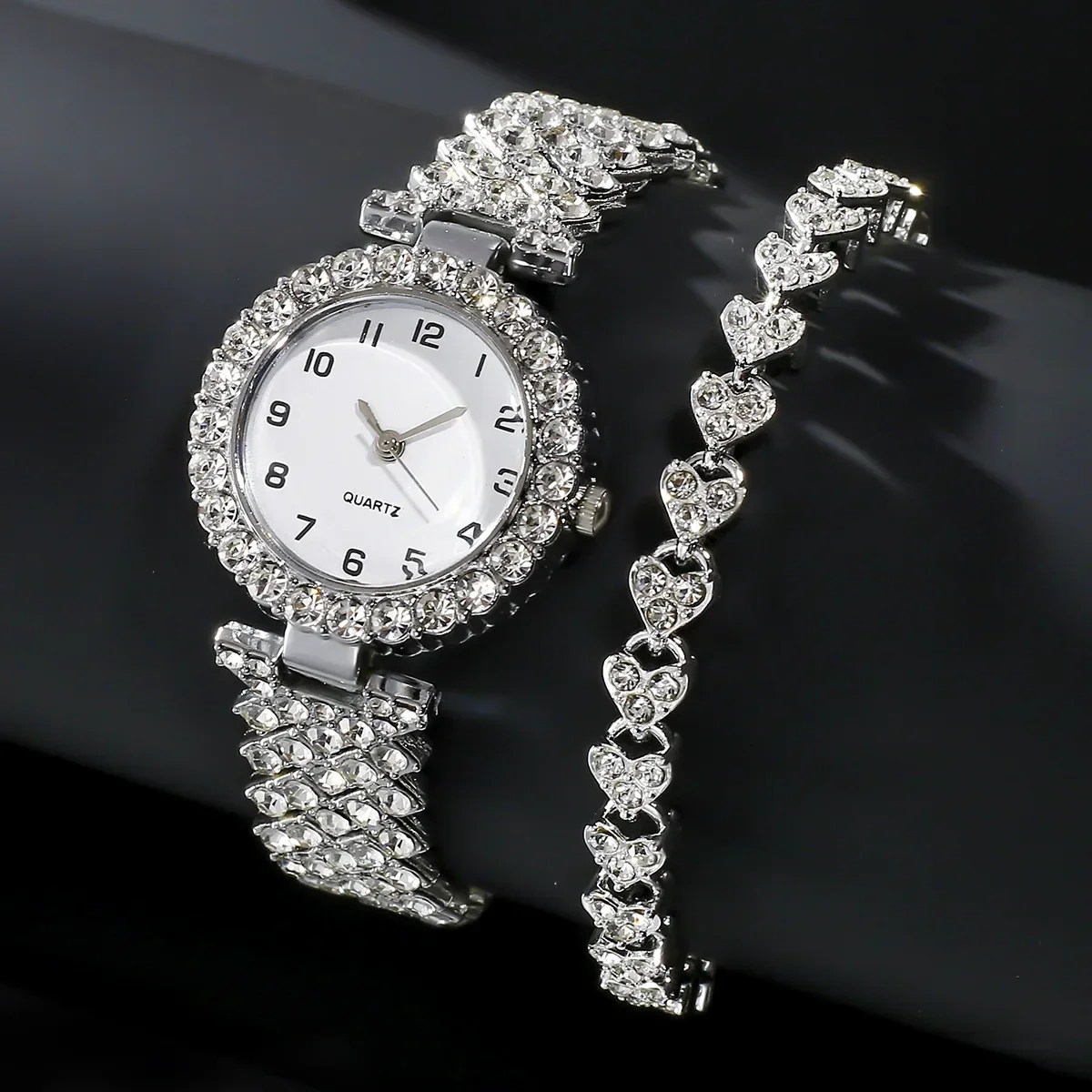 Jewelry Watches For Ladies - 1 adet/2 adet Lüks Moda Kadın