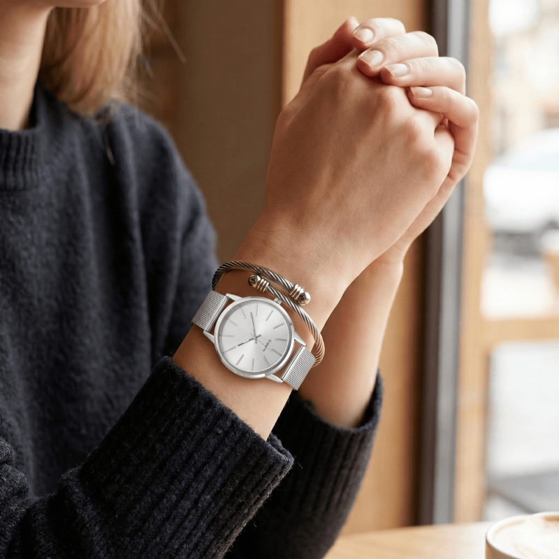 Jewelry Watches For Ladies - Moda kadın Kuvars İzle Takı Bilezik