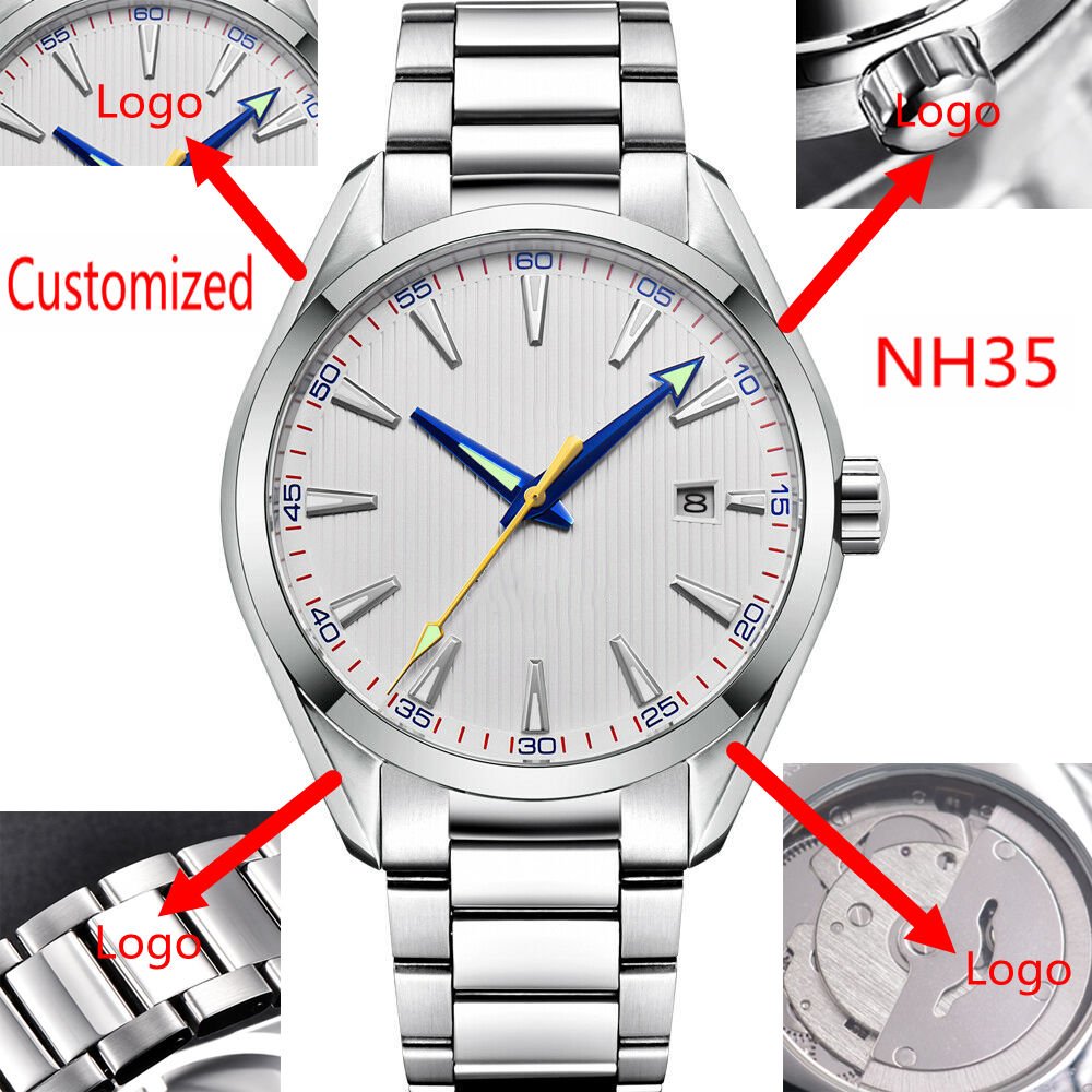 Mens Mechanical Watch - Özel Logo 41mm Erkekler Miyota/NH35 Otomatik