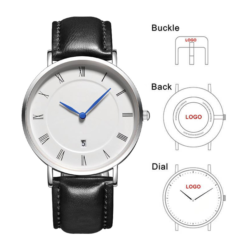 Mens Mechanical Watch - B-8210A basit erkek saatler tarih markasıyla