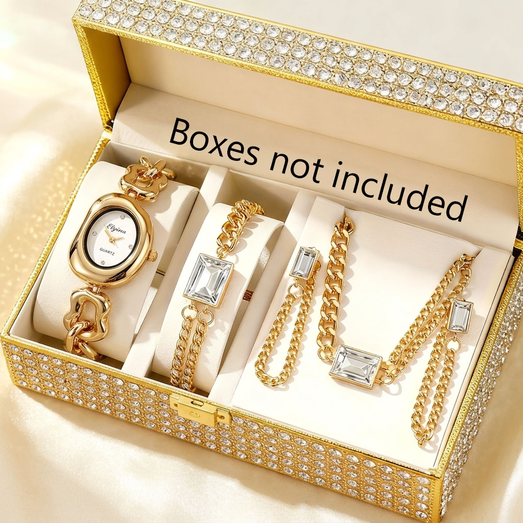 Jewelry Watches For Ladies - 5 Parça Moda Düzensiz Kadın Kuvars