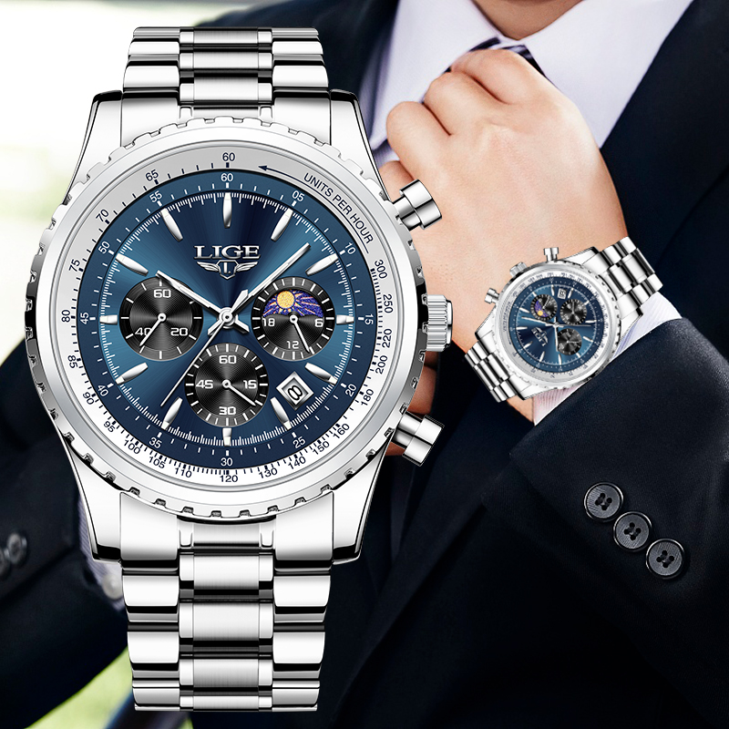 LIGE marka lüks kuvars adam iz - Jewelry Inspired Watches incelemesi ve fiyatı