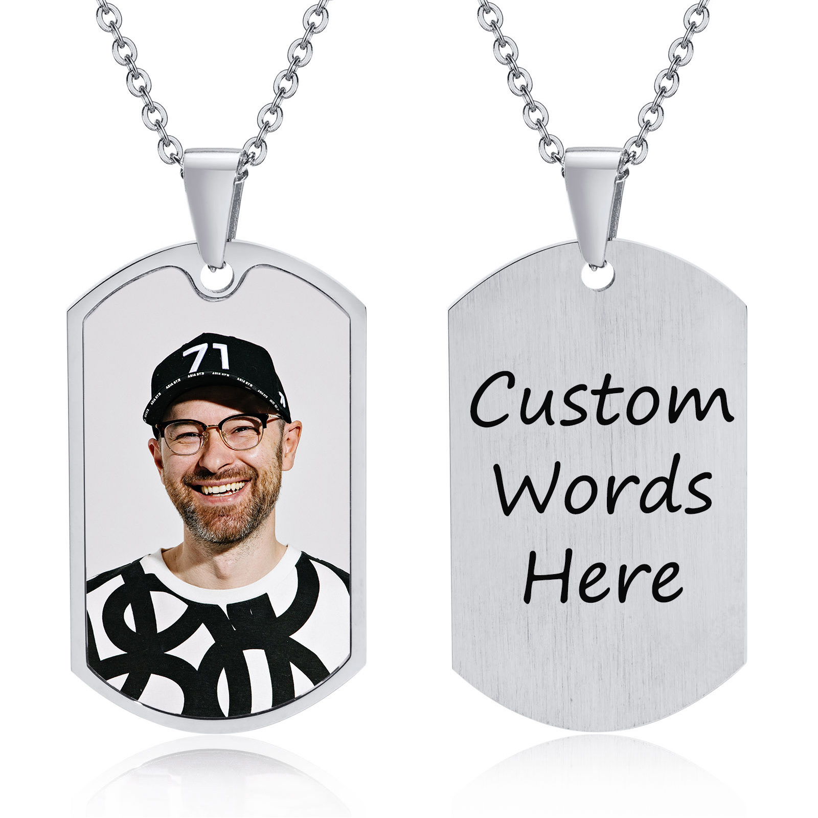 Vnox Ücretsiz Özel Fotoğraflar - Mens Dog Tag Necklace incelemesi ve fiyatı