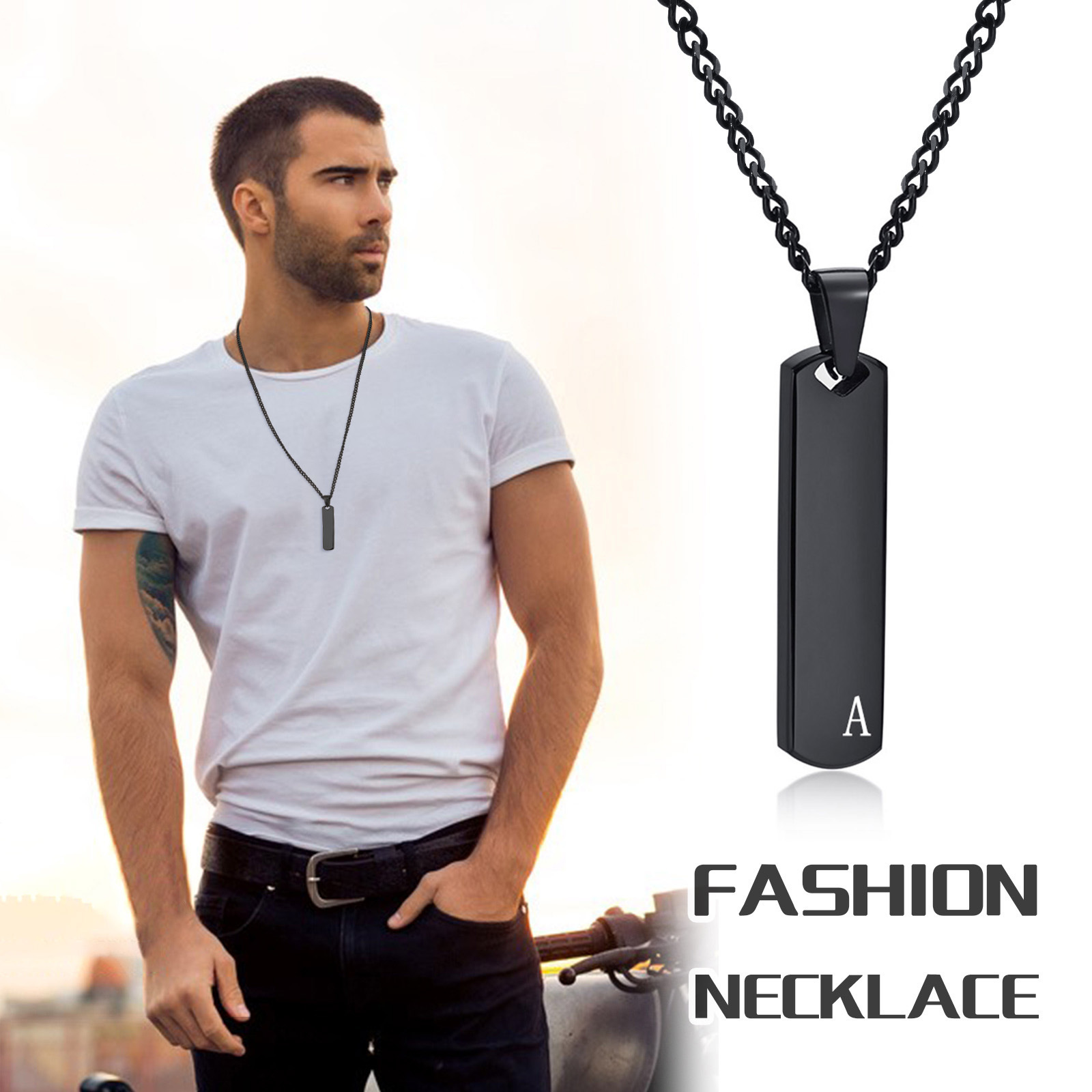 Erkekler için Vnox ilk Bar kol - Mens Dog Tag Necklace incelemesi ve fiyatı