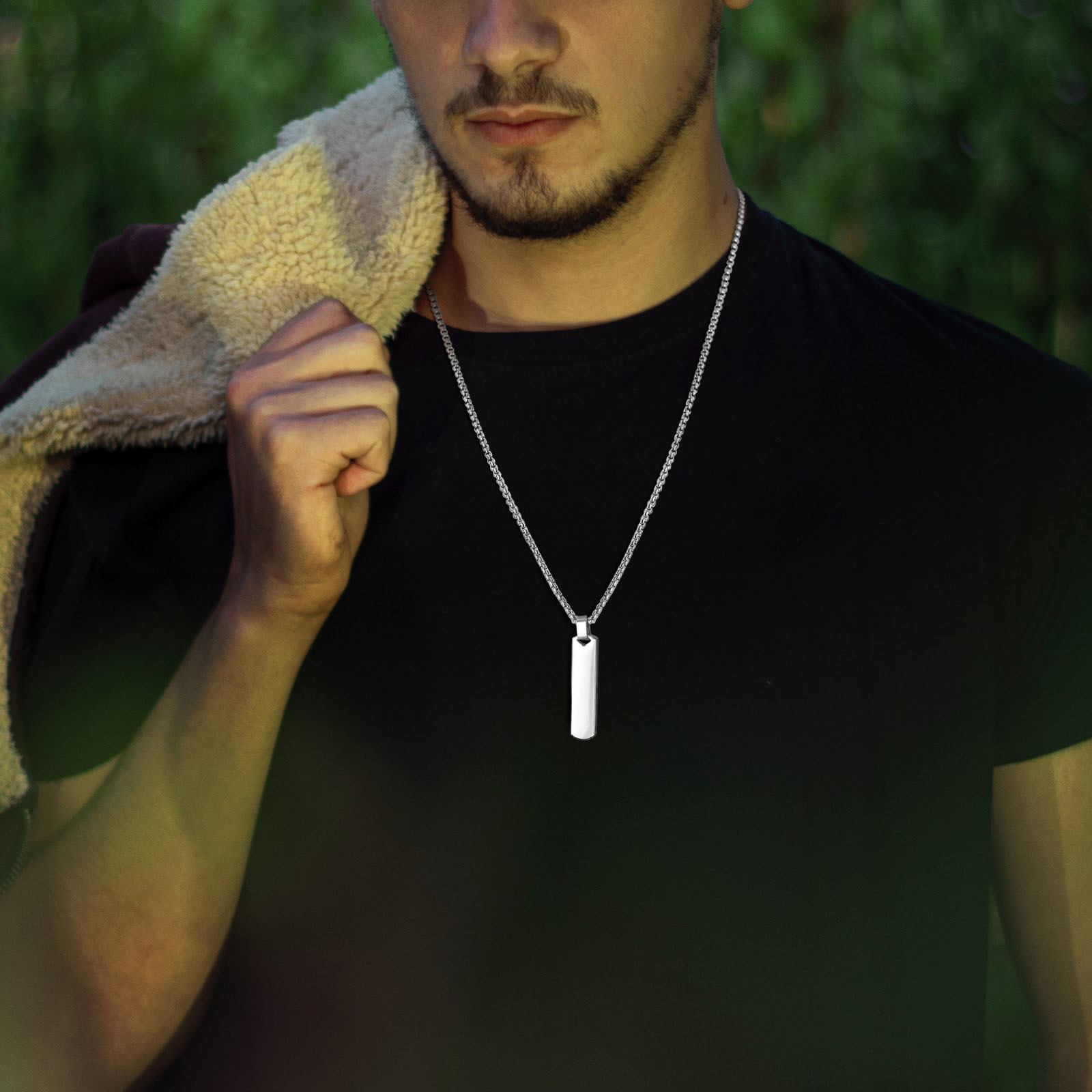 Erkekler için Vnox ilk Bar kol - Mens Dog Tag Necklace incelemesi ve fiyatı