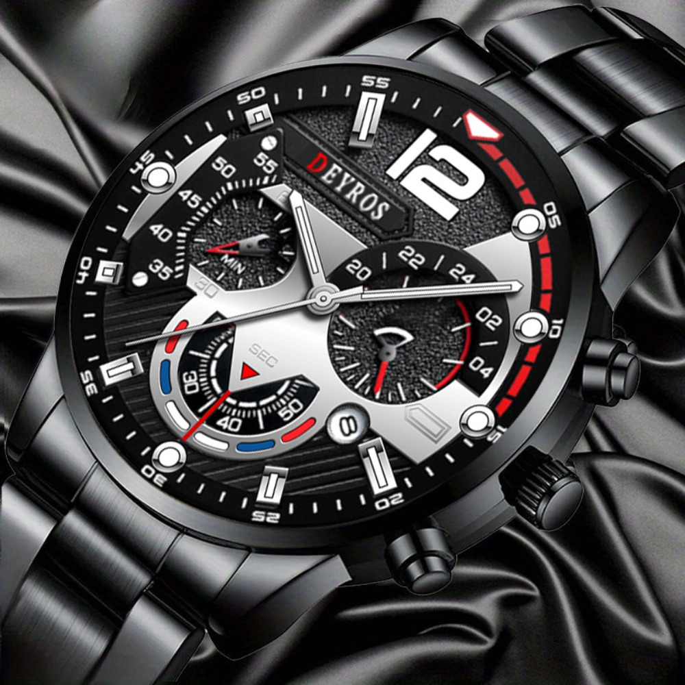 3 adet/takım Moda erkek saati  - Best Jewelry Watches For Men incelemesi ve fiyatı