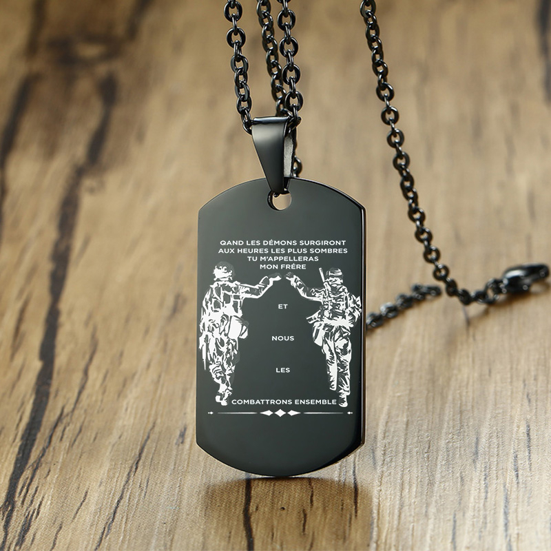 Vnox içinde karanlık saat zama - Mens Dog Tag Necklace incelemesi ve fiyatı