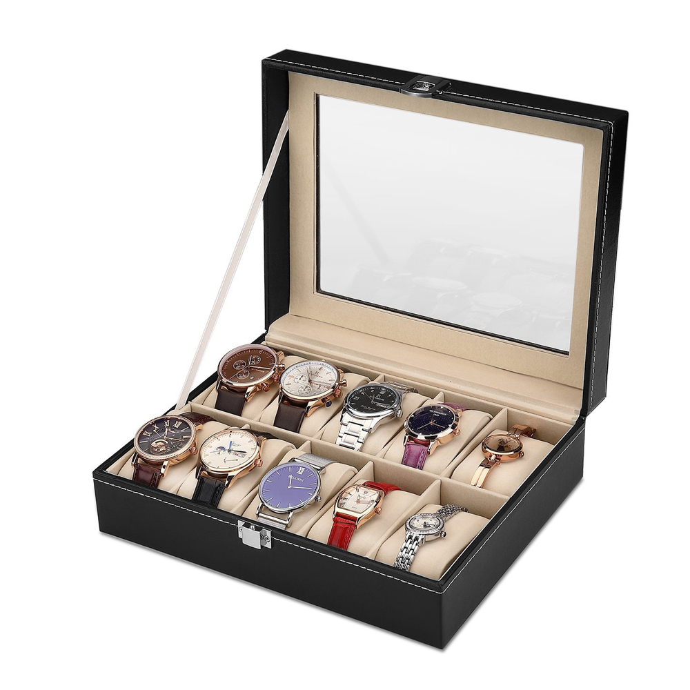 10-bit PU deri gri pazen İzle  - Best Jewelry Watches For Men incelemesi ve fiyatı