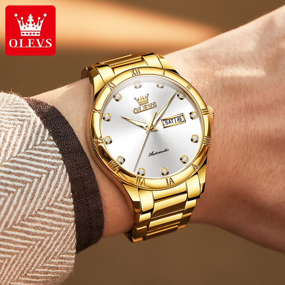 OLEVS erkek saatleri lüks raha - Mens Mechanical Watch incelemesi ve fiyatı