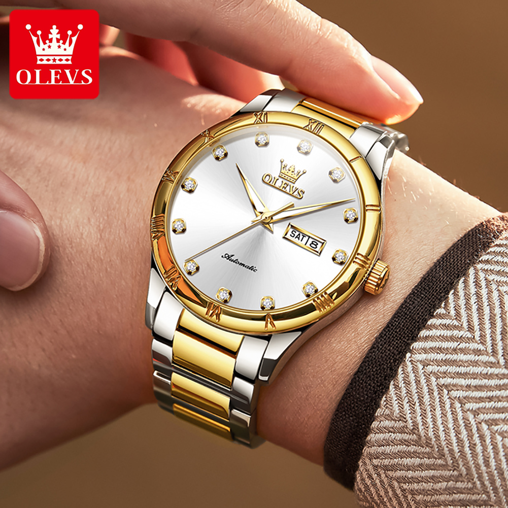 OLEVS erkek saatleri lüks raha - Mens Mechanical Watch incelemesi ve fiyatı