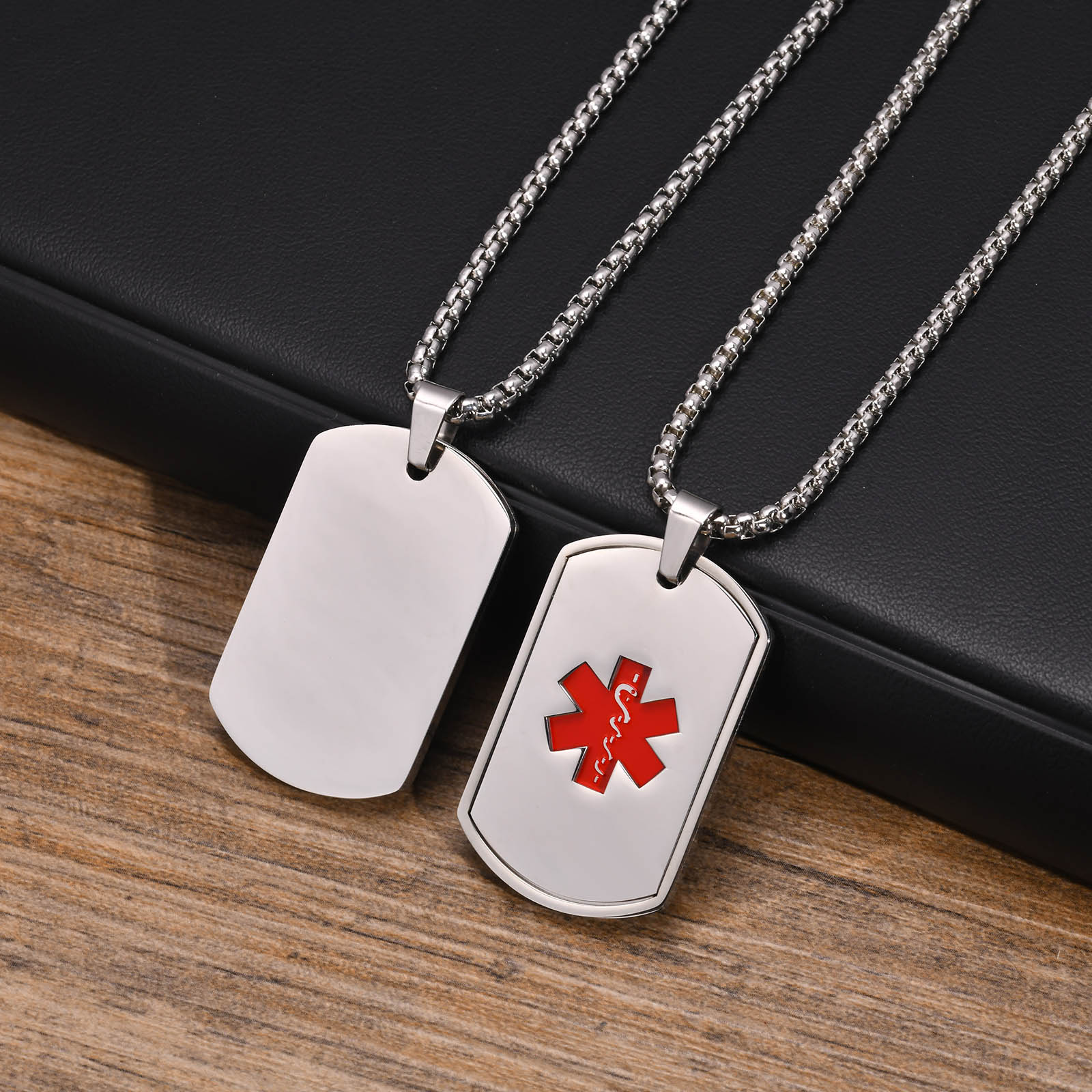 Vnox Tıbbi Uyarı KIMLIK Kolye  - Mens Dog Tag Necklace incelemesi ve fiyatı