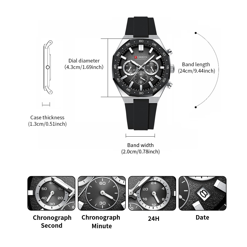 CURREN Moda Rahat Erkekler spo - Jewellery Watch incelemesi ve fiyatı