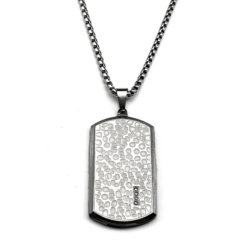 Retro Paslanmaz Çelik Düzensiz - Mens Dog Tag Necklace incelemesi ve fiyatı