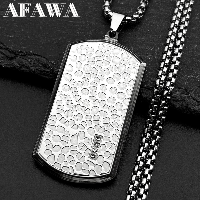 Retro Paslanmaz Çelik Düzensiz - Mens Dog Tag Necklace incelemesi ve fiyatı