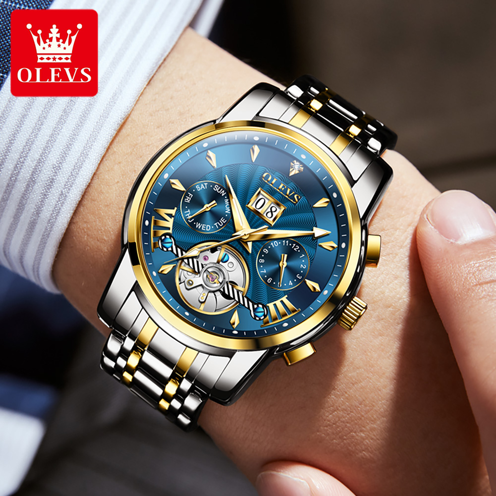 OLEVS Erkekler Saatler Lüks Mo - Mens Mechanical Watch incelemesi ve fiyatı